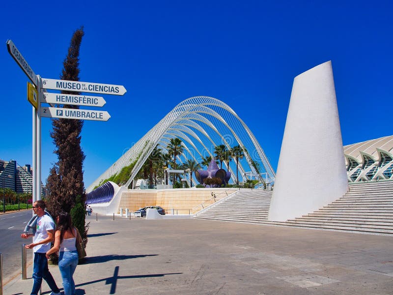Stadt von Künsten und von Wissenschaften, Valencia, Spanien stockfoto Stadt von Künsten und von Wissenschaften, Valencia, Spanien stockfoto