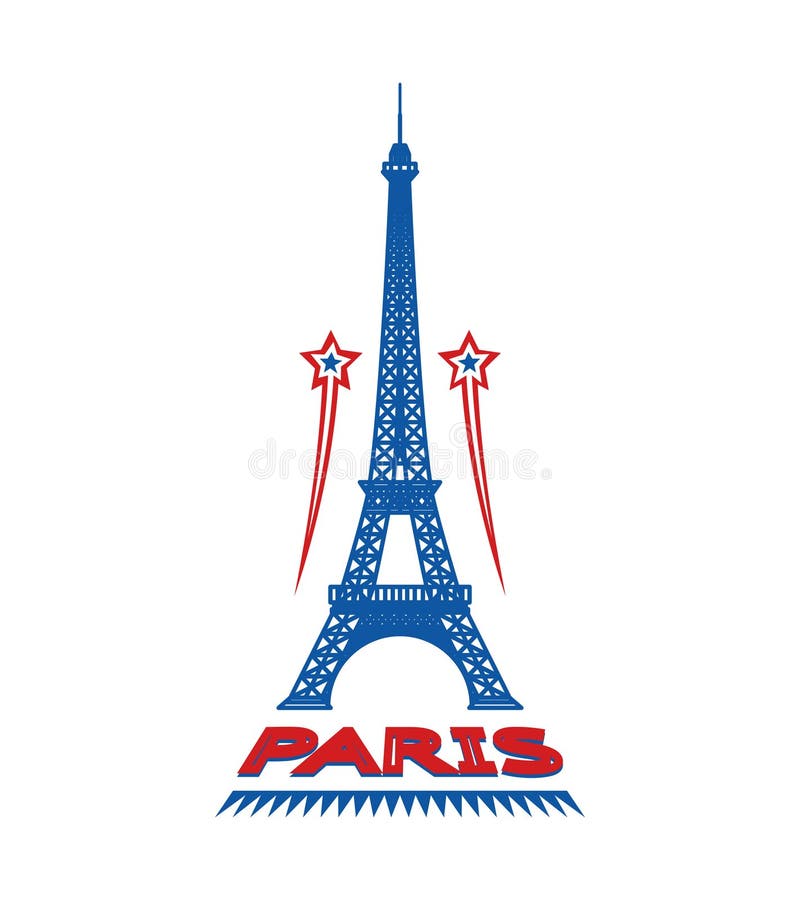 Stadtaufkleber oder -logo Paris Frankreich lizenzfreie abbildung Stadtaufkleber oder -logo Paris Frankreich lizenzfreie abbildung