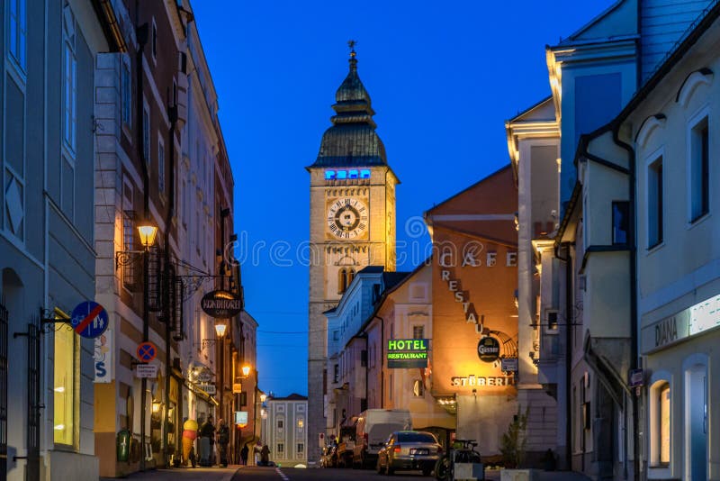 Stadtturm enns austria obraz royalty free
