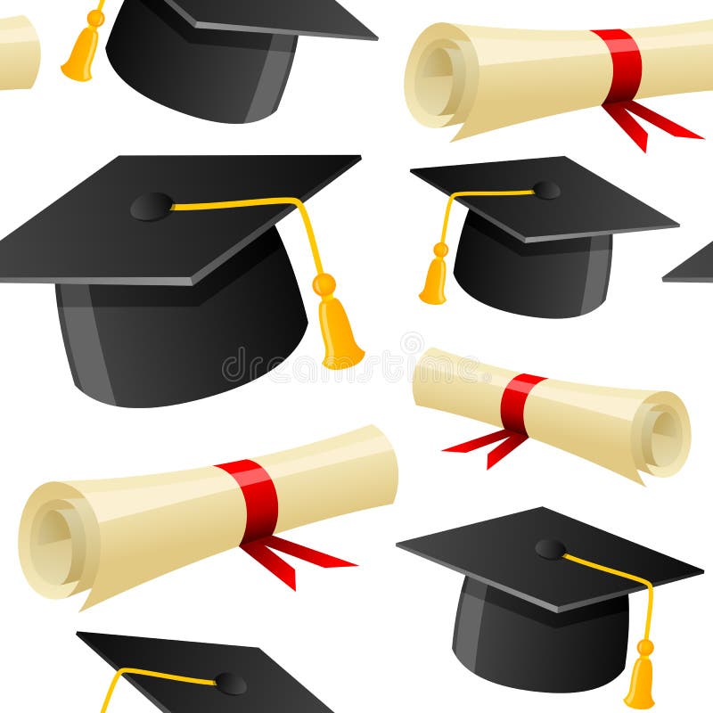 Staffelungs-Hut und Diplom nahtlos