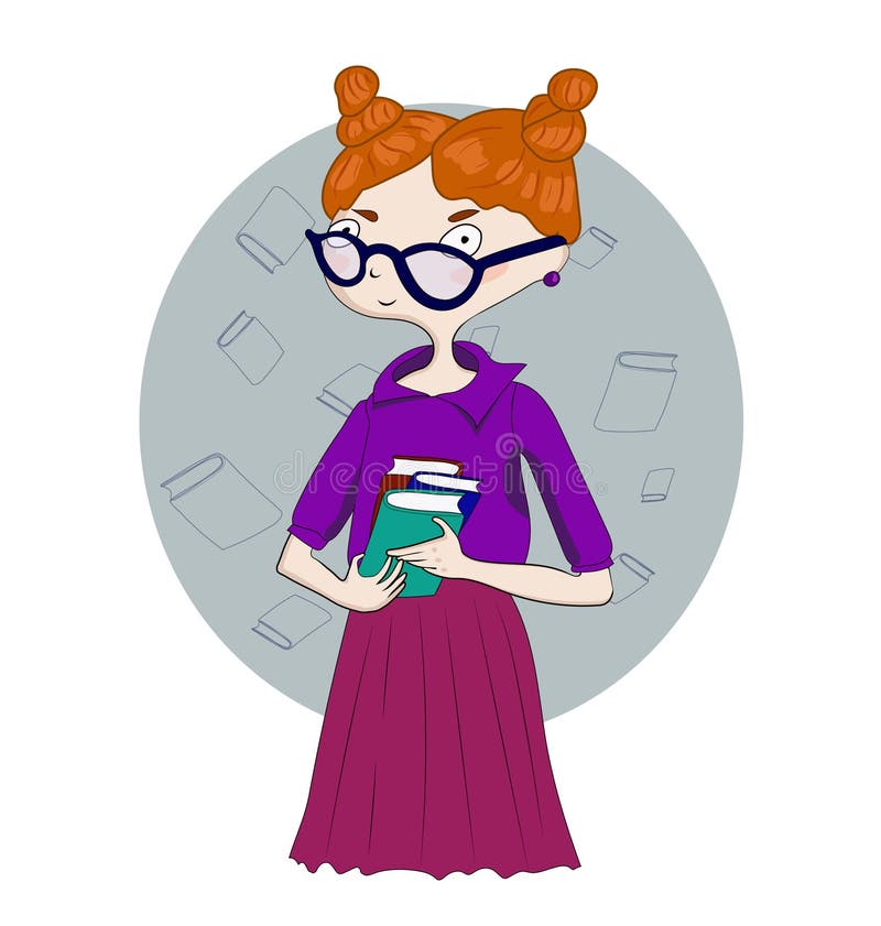 Staffelungsthema mit Studentenmädchen und Buchillustration vektor abbildung Staffelungsthema mit Studentenmädchen und Buchillustration vektor abbildung