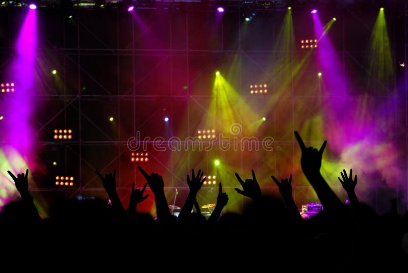 Lighting at concert stock image. Image of dance, audio - 248605