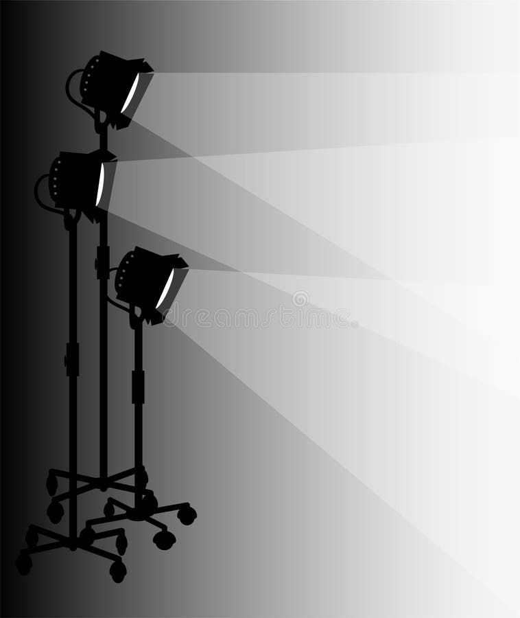 Lumini de scenă royalty free illustration