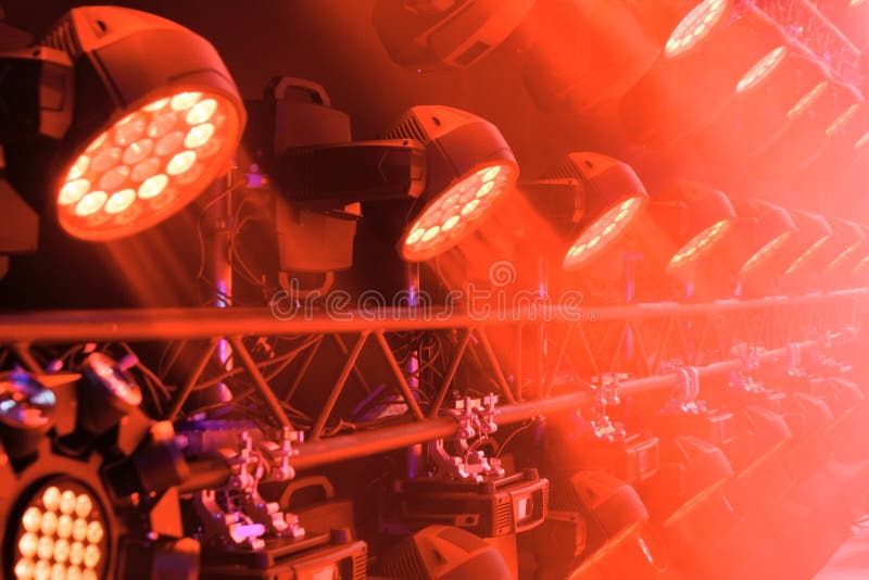 Stage lighting equipment. stock photo. Image of floodlight 85042312