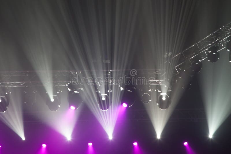 Stage lights on concert. stock photo. Image of narrow 51721058