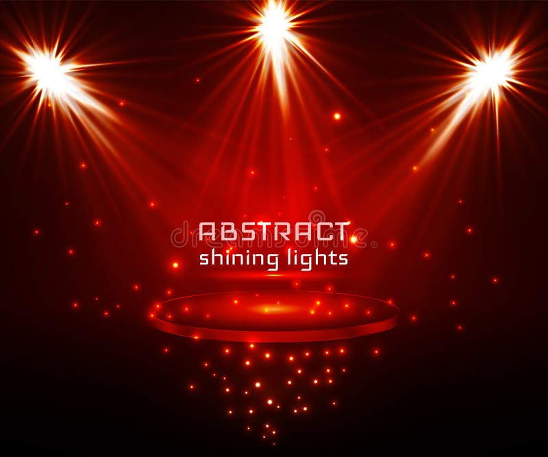 Stage Spot Lighting. Magic Light Stock Vector Illustration of disco