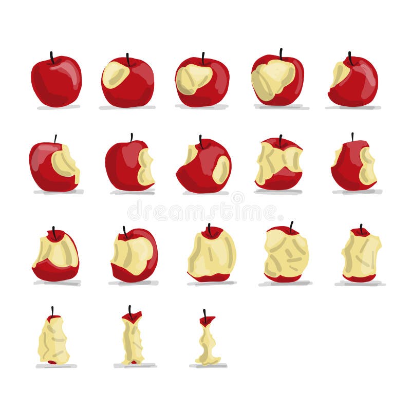 Vector Sketch Red Apple Stock Illustrations – 3,644 Vector Sketch