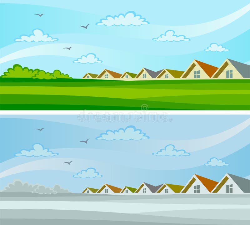 Stagione del paesaggio royalty illustrazione gratis Stagione del paesaggio royalty illustrazione gratis