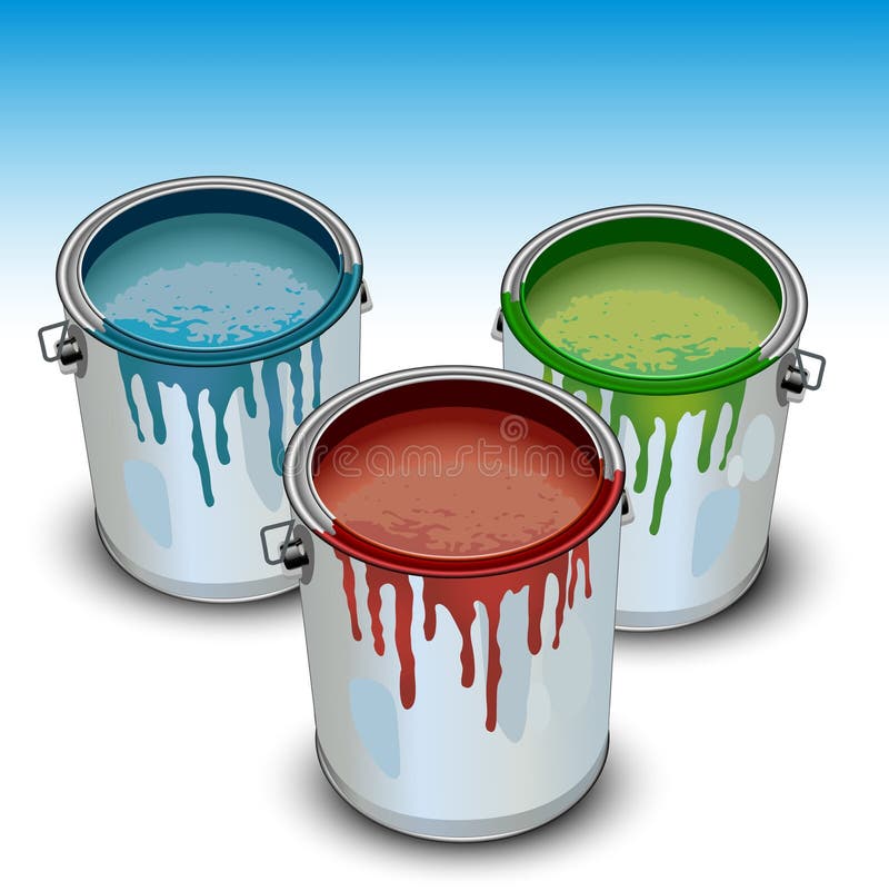 Stagni con vernice royalty illustrazione gratis Stagni con vernice royalty illustrazione gratis