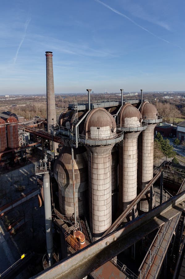 Stahlöfen Landschaftspark, Duisburg, Deutschland stockfoto Stahlöfen Landschaftspark, Duisburg, Deutschland stockfoto