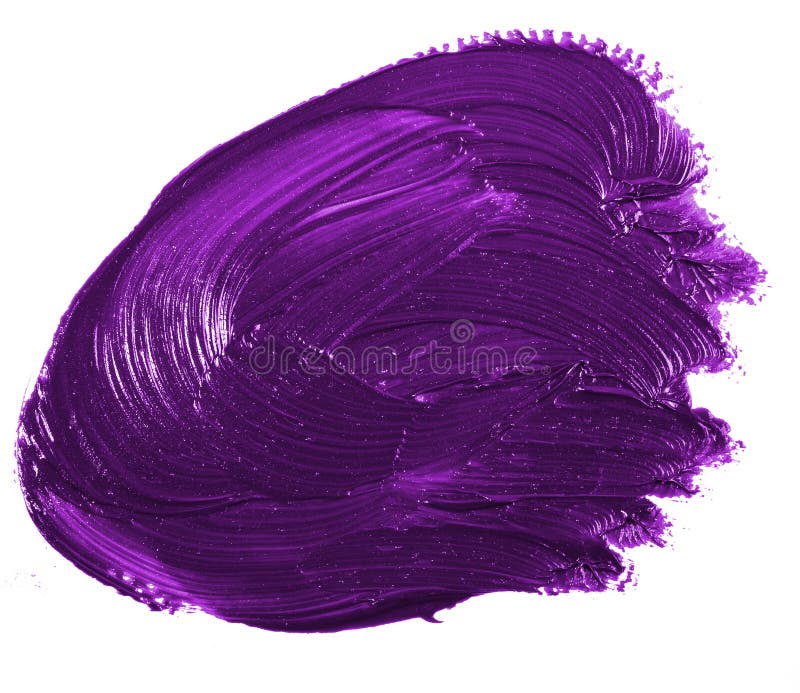 Stain of Purple Oil Paint on White Stock Photo Image of painting