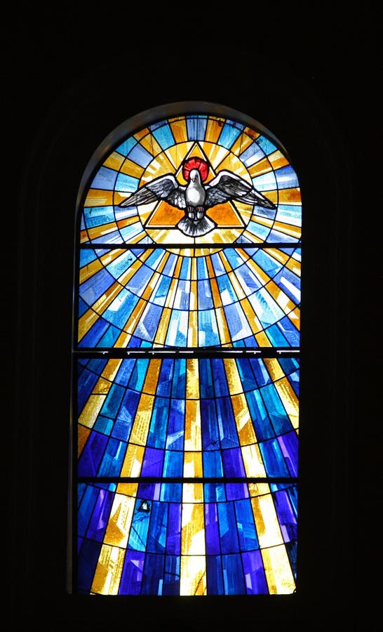 Obraz z sklo, katedrála z Křtitel,,.