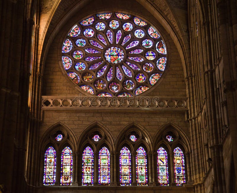 Stained Glass from Chartres Cathedral Stock Photo - Image of catholic ...