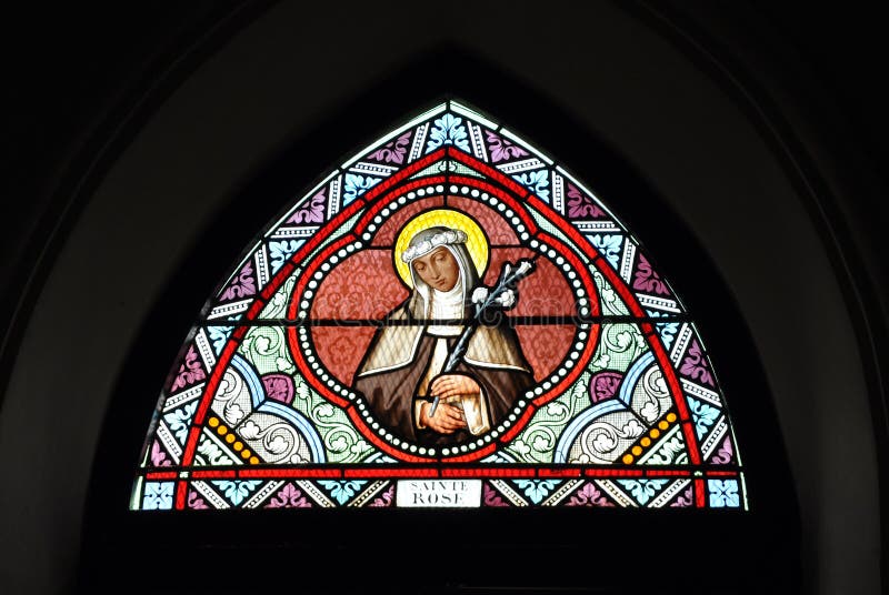 Stained Glass Color Saint Rose