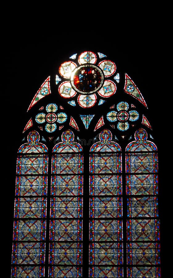 Stainedglass Window. Notre Dame Picture. Image 5582542