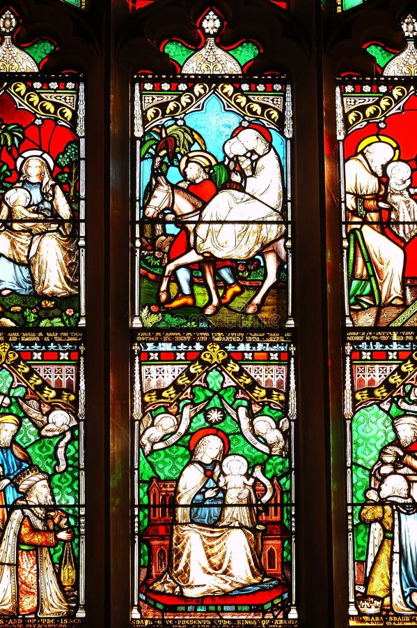 Stained Glass Window Panels Stock Photography - Image: 4676952