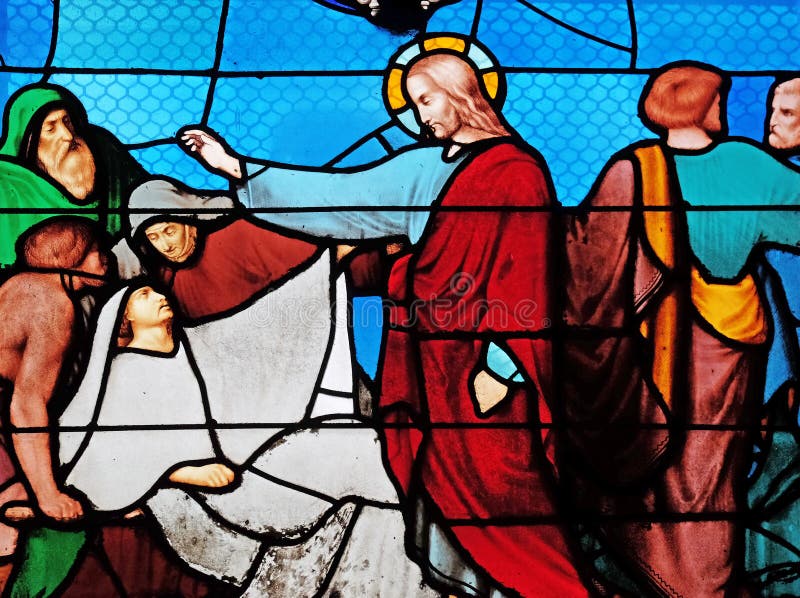 Stained glass windows in the Saint Eugene - Saint Cecilia Church, Paris