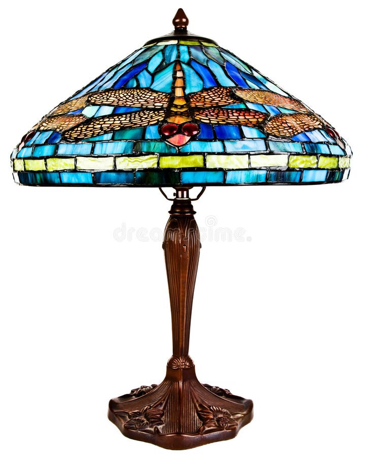 Stained Tiffany Glass Table Lamp