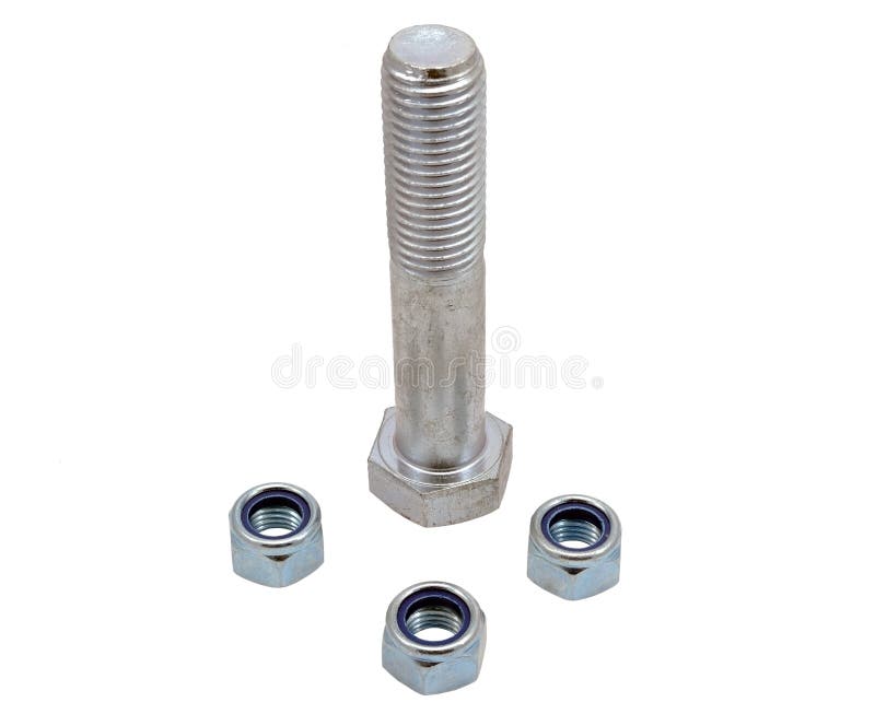 Stainless Steel Bolt and Nut Stock Image Image of construction, bolt