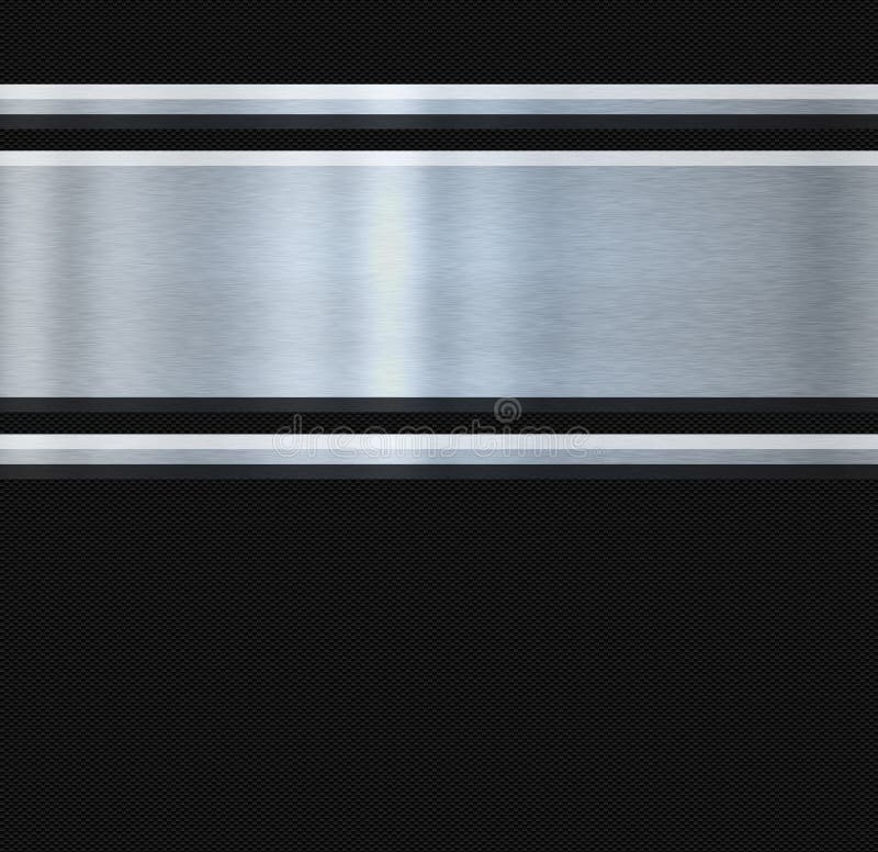 Stainless steel and carbon fibre vector illustration