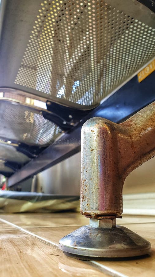 Stainless Steel Chair Legs Thar Will Rusk Stock Photo Image of steel