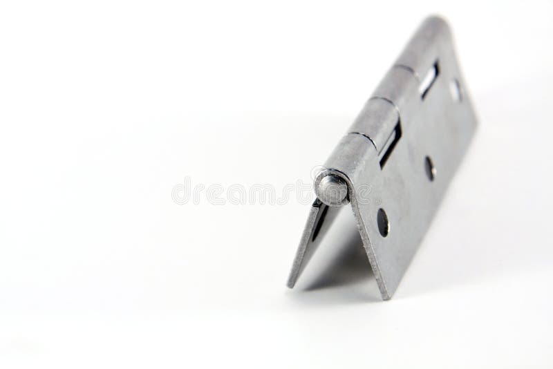 Stainless steel door hinge royalty free stock images