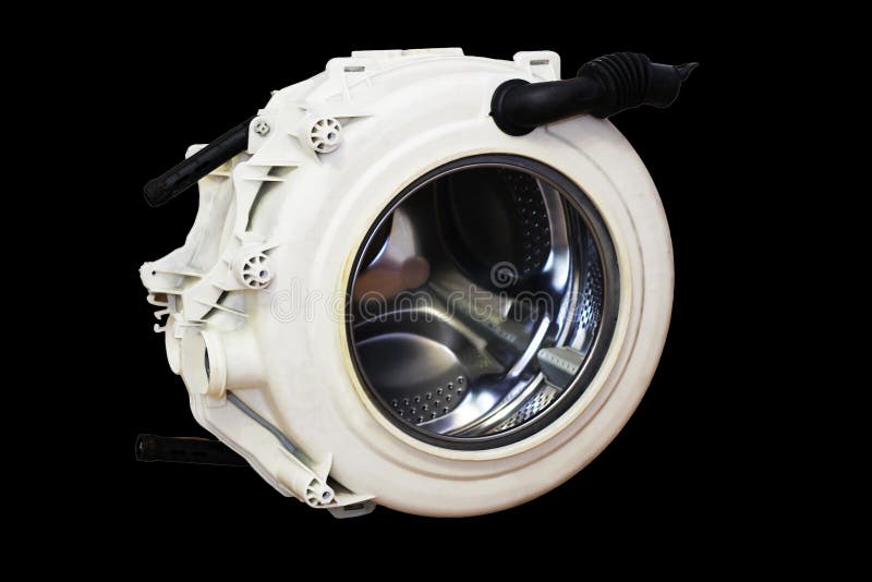 Stainless Steel Drum of a Washing Machine. Stock Image Image of