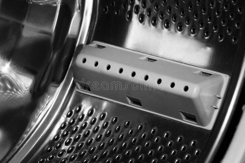 Stainless Steel Drum of a Washing Machine. Stock Image Image of