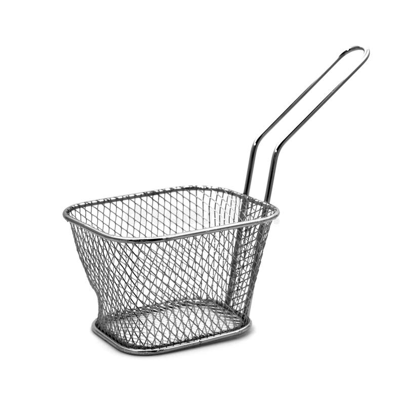 Stainless steel fry basket stock image. Image of preparation 85208989