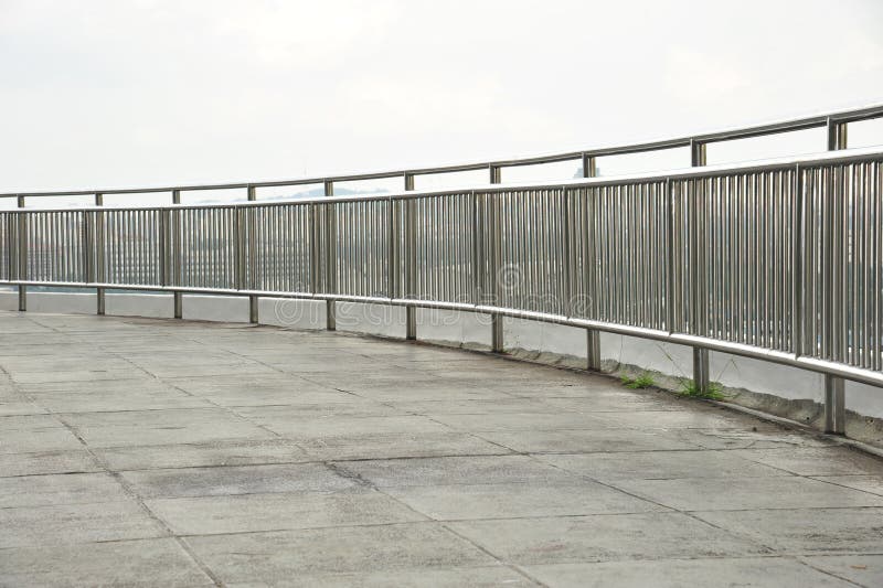 Stainless Steel Guard Rail Stock Image Image Of Chrome 18625411