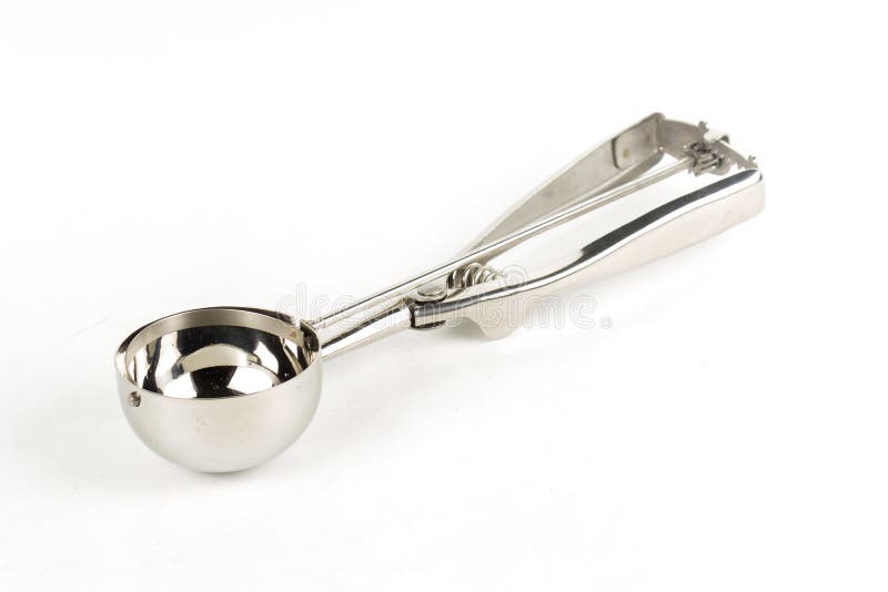 Stainless Steel Ice Cream Scooper Stock Photo Image of summer, spoon