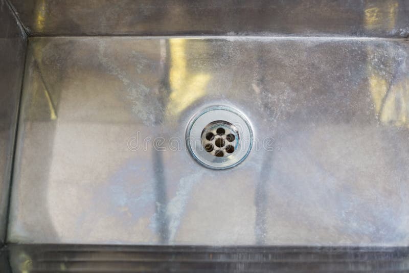 Stainless Steel Kitchen Sink and Drain Stock Photo Image of home