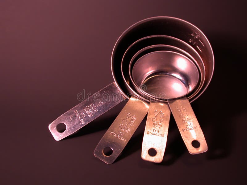 Stainless steel measuring cups