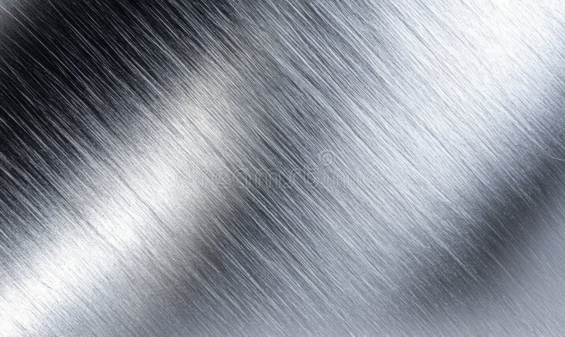 A stainless steel object with a shiny surface. Generative AI. royalty free illustration