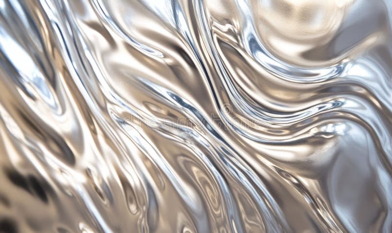 A stainless steel object with a shiny surface. Generative AI. royalty free illustration