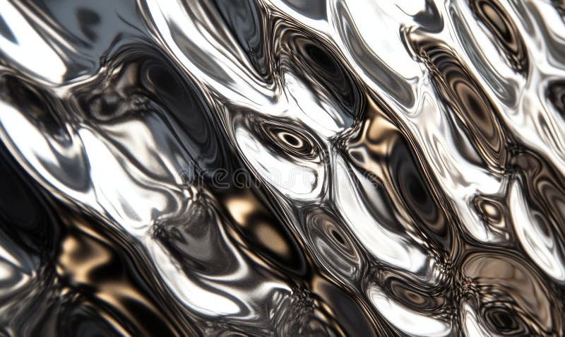 A stainless steel object with a shiny surface. Generative AI. royalty free illustration