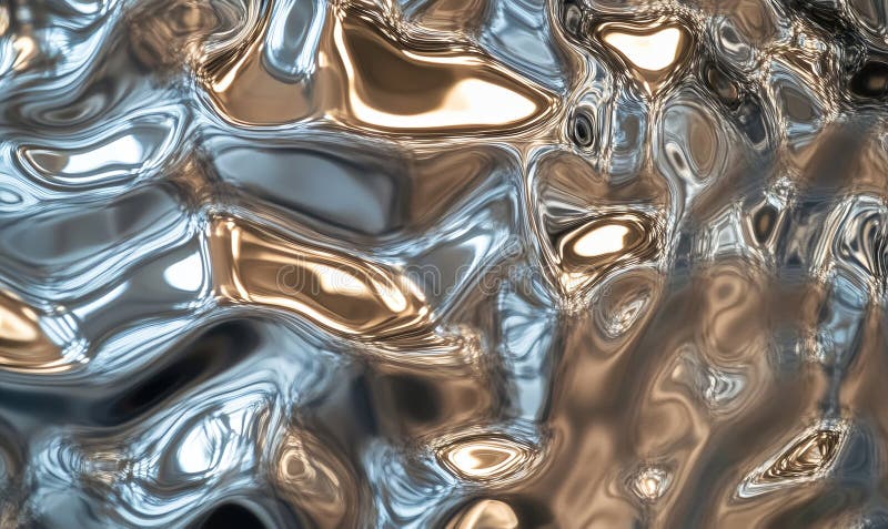 A stainless steel object with a shiny surface. Generative AI. royalty free illustration