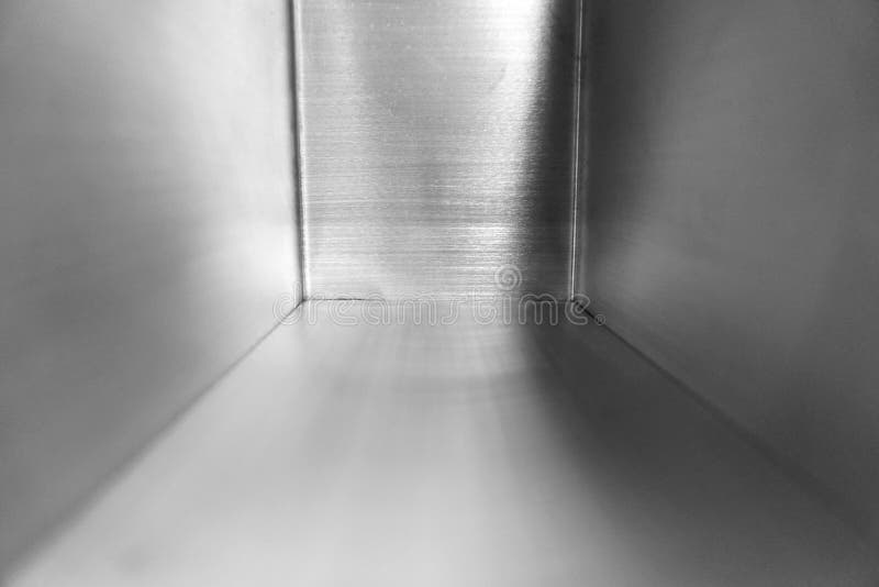 Stainless steel room stock image. Image of brushed, smooth 96069593
