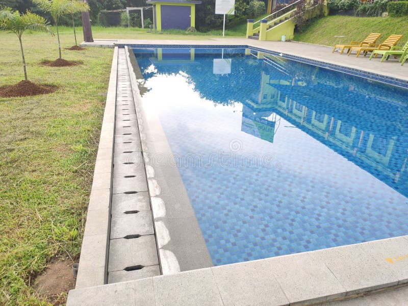 The Stainless Steel Swimming Pool Stock Image Image of health, relax