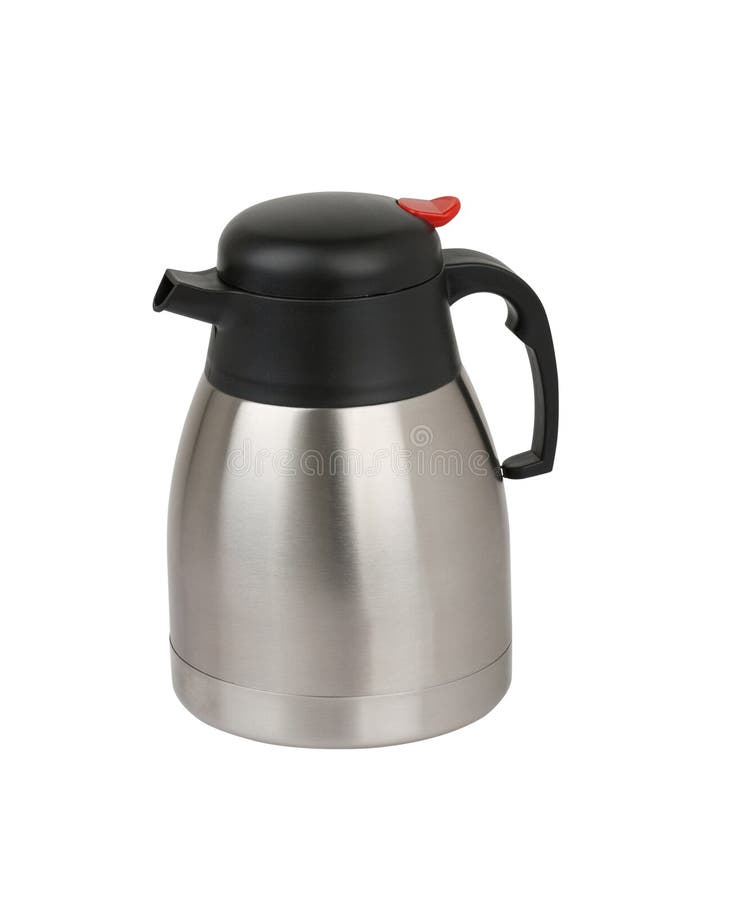 A stainless steel tea pot stock photo. Image of household 26280096