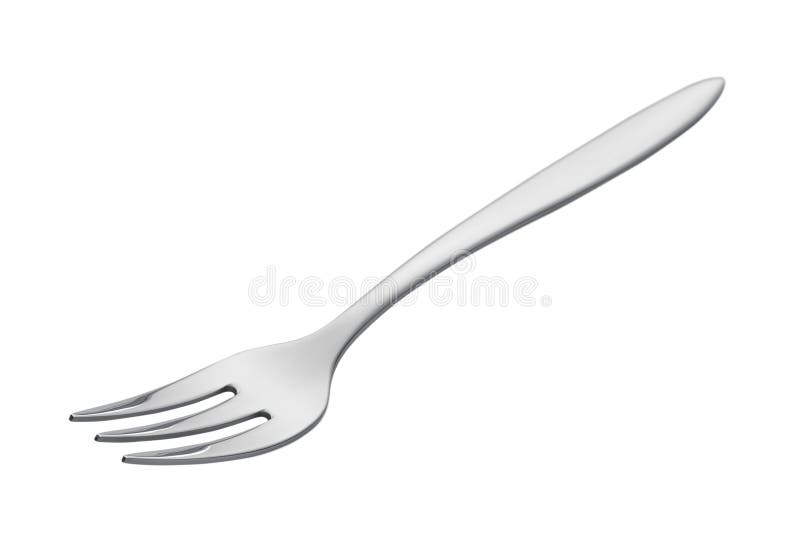 Stainless Steel Three Tines Dessert Fork Stock Image Image of dessert