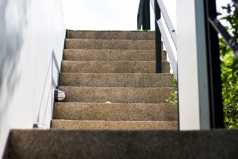 Long Stairway going up. stock image. Image of rocks, detail 10383581