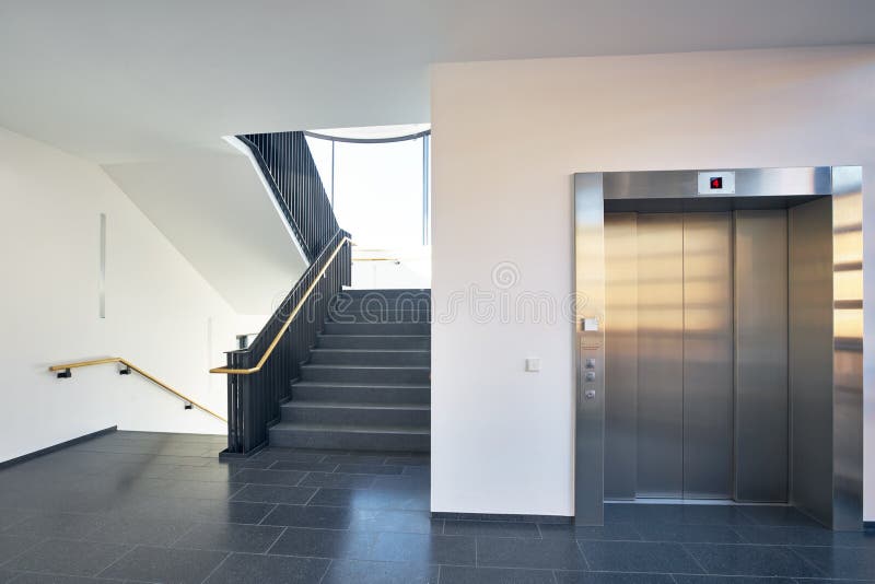 Staircase modern building window lift