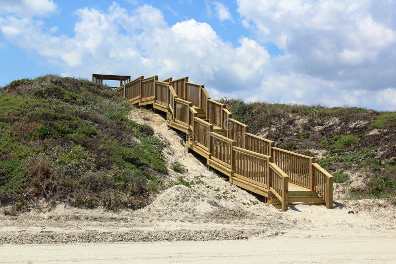 Stairs at Beach Port Aransas Texas stock images Stairs at Beach Port Aransas Texas stock images
