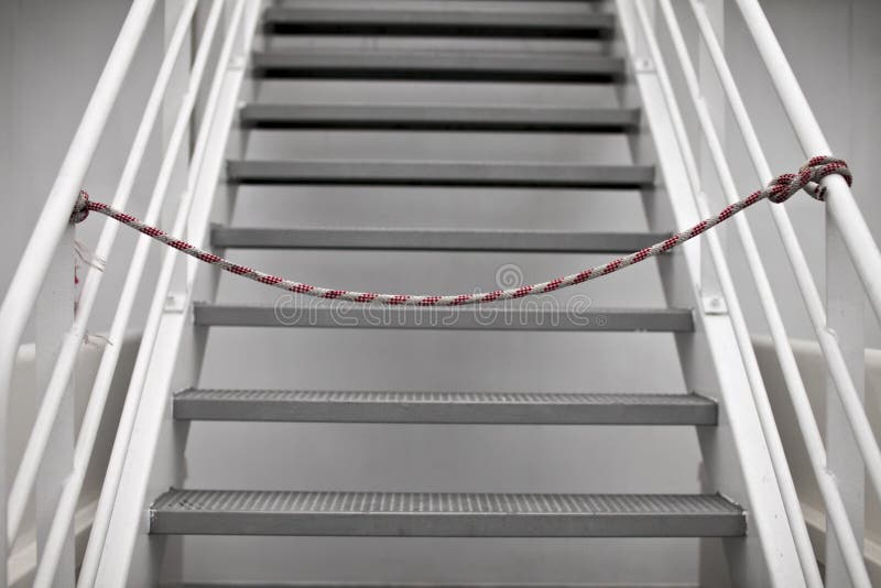 Stairs closed stock image. Image of tightrope, rope, structure - 10888519