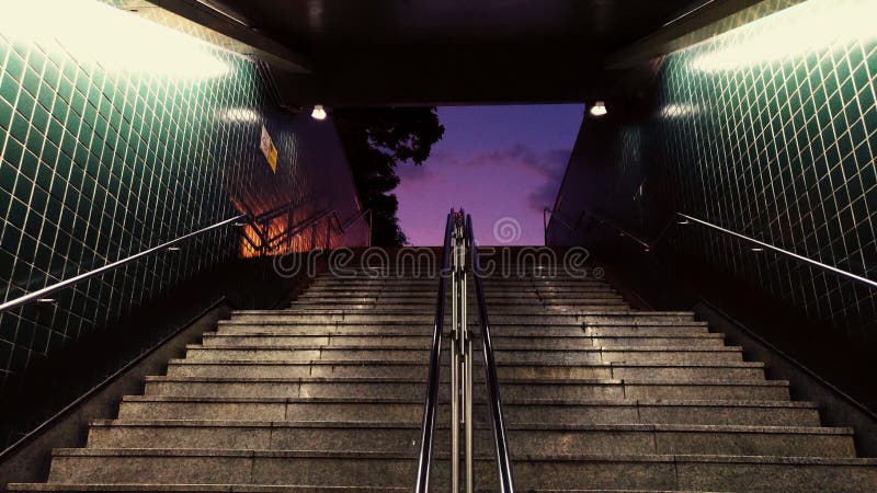 Stairway to purple stock images Stairway to purple stock images