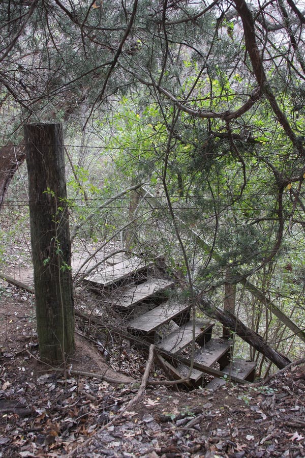 Stairs at Holland Lake Park in Weatherford Texas Stock Photo - Image of