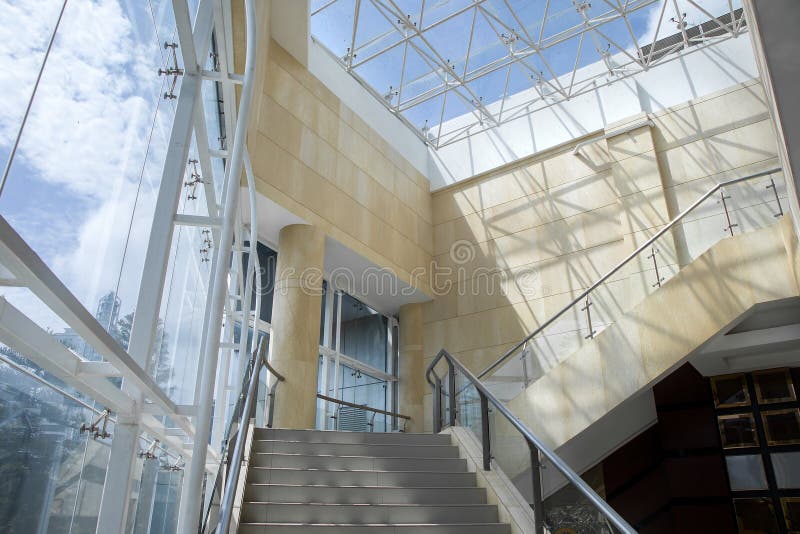 Stairs,modern architecture royalty free stock photos