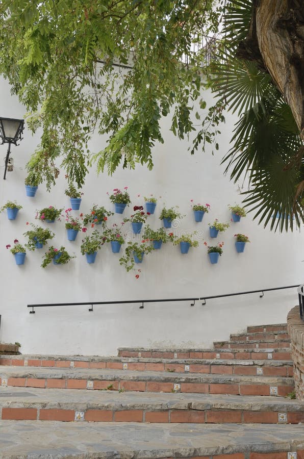 Stairs in Marbella old town stock photos Stairs in Marbella old town stock photos