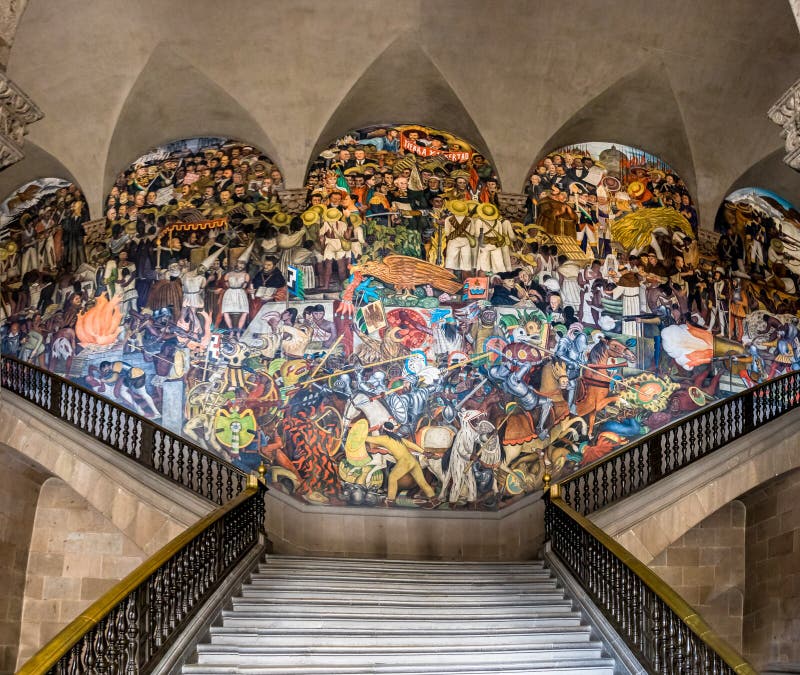 The Stairs of National Palace with the Famous Mural the History of